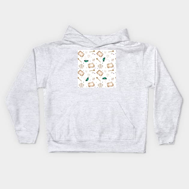 Beignets and Coffee Kids Hoodie by SSSowers